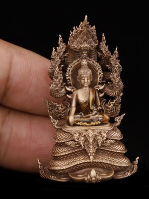 พระพุทธศรีสัตตนาคราชพิทักษ์ หลวงพ่อวิจิตร อนุชาโต สำนักปฏิบัติธรรมพุทธบูชา