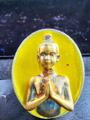 ไอ้ไข่ โคตรเศรษฐี เหรียญหล่อประกอบ 2 ชิ้น เสนาสนะวัตรธรรมธัช (KP6037)