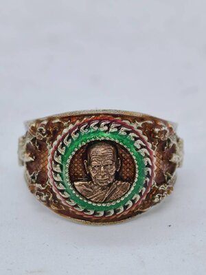 หลวงปู่บุดดา วัดป่าใต้พัฒนาราม แหวน 110 ปี กล่องเดิม (AC1474)