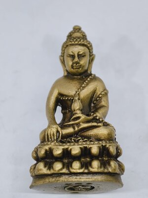 หลวงพ่อทอง วัดบ้านไร่ พระกริ่งสุทธสีโล ชนวนเก่า หลวงพ่อคูณ บริกรรมคาถาไพรีพินาศ KA2444