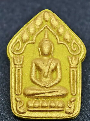 หลวงปู่ศรีเทพอุดร วัดพืชนิมิตร พระขุนแผนผงพรายกุมาร เนื้อว่านเหลือง ตะกรุดเงิน 2 ดอก ฝังขุนแผนน้อย (KA1056)