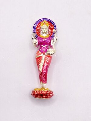 ครูบาคำฝั้น วัดกอโชค พระแม่ลักษมี มหาเทวีโชค ขนาด 3.3*1.1 ซม KM087