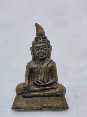 พระท่ากระดาน วัดบ้านถ้ำ จ.กาญจนบุรี เนื้อระฆัง กล่องเดิม AC1744