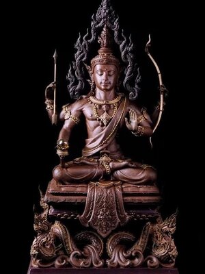 ท้าววิรูปักษ์จตุมหาราช ออกแบบวิฆเนศิลป์ หน้าตัก 7 นิ้ว สูง 20 นิ้ว