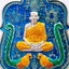 หลวงพ่อพัฒน์ วัดห้วยด้วน นครสวรรค์ มหายันต์ รวยหมื่นล้าน เนื้อเงิน (KP6194)
