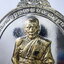 หลวงปู่พัฒน์ วัดห้วยด้วน เหรียญนารายณ์พลิกดวง สองกษัตริย์ (KP6106)