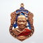 หลวงพ่อทอง วัดบ้านไร่ พยัคฆ์บารมี 168 ลงยา ขาว น้ำเงิน ลายพราง (AB2367)
