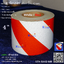 Reflective tape White Red เทปสะท้อนแสง สีขาวแดง หน้ากว้าง 4" x 45 m.