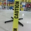 เทปกั้นเขต สีเหลือง Print " CAUTION " กว้าง 3 นิ้ว ยาว 100 เมตร ไม่มีกาว