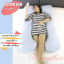 หมอนคนท้องรูปแบบ U-Shape สีฟ้า