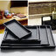 ถาดโรงแรม ถาดอาหาร เมลามีน ผิวลายไม้ wood texture สีดำ ขนาด 34.2cm x 24.3cm x 2.1cm หนา 3 mm