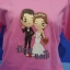 เสื้อทีมงานแต่ง ผ้าคอตตอนสีชมพู