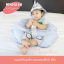 หมอนให้นม 2in1 เป็นทั้งหมอนฝึกนั่งและ หมอนรองให้นม สีฟ้า รุ่นใหม่ เพิ่มหมอนรองศีรษะเด็กทารก