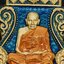 หลวงปู่อิ่ม วัดทุ่งนาใหม่ เหรียญเสมารวยมหาอำนาจ ทองหนาพ่นทราย AC1069