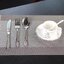 แผ่นรองจาน High grade PVC table mat สี Light gray ขนาด 30 x 45 cm จำนวน 4 แผ่นต่อ 1 ชุด