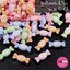 ลูกปัดพลาสติกแฟนซีสีขุ่นคละสีNo.36ท้อฟฟี่/500กรัม
