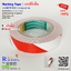 เทปตีเส้นพื้น สีขาวแดง พีวีซี กาวคุณภาพ Marking Tape White Red Adhesive PVC tape กว้าง 24 มม. 1 นิ้ว ยาว 33 เมตร