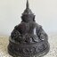 หลวงปู่คีย์ กิตติญาโณ วัดศรีลำยอง จ.สุรินทร์ ราหู รุ่น รวยมหาเศรษฐี ขนาดหน้าตัก 4.9นิ้ว สูง 7 นิ้ว เนื้อโลหะรมดำ (KP2838)