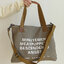 กระเป๋าสะพายผ้า แฟชั่นเกาหลี กระเป๋า shopping bag สี green