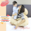 หมอนคนท้องรูปแบบ U-Shape สีน้ำตาล อัลมอนด์