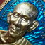 หลวงปู่นวล อัคฺคธฺมโม วัดศรีสุทธาวาส เหรียญไข่ปลา 8 รอบ พร้อมกล่อง (AB5290)