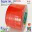 เทปตีเส้นพื้น สีแดง 3 นิ้ว พีวีซี กาวคุณภาพ Marking Tape Red Color Adhesive PVC 72mm. 3in. x 33m.