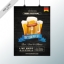 โปสเตอร์ Poster สไตล์การออกแบบดีไซน์เกี่ยวกับร้านบาร์เบียร์มีการตกแต่งโดยใช้รูปแก้วเบียร์ทำให้ดูสดุดตาน่าสนใจ โปสเตอร์ ไว้สำหรับ แจ้งประชาสัมพันธ์กิจกรรม // ตัวอย่างดีไซน์ โปสเตอร์ Poster โปสเตอร์โฆษณา โปสเตอร์สวยๆ Chill Shop Package