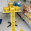 เทปฝังใต้ดิน สีเหลือง Print "CAUTION FIBER OPTIC CABLE BURIED BELOW" กว้าง 15 ซม.(6นิ้ว) ยาว (305 เมตร)