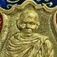 หลวงพ่อหวั่น วัดคลองคูณ เสมา ชินบัญชร ปลอกลูกปืน ลงยา (AC3278)