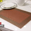 แผ่นรองจาน High grade PVC table mat สี Silver ขนาด 30 x 45 cm จำนวน 4 แผ่นต่อ 1 ชุด