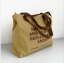 กระเป๋าสะพายผ้า แฟชั่นเกาหลี กระเป๋า shopping bag สีกากี