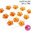 อะคริลิกNo.282ดอกจำปา28mm.สีส้ม/500กรัม