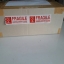TAPE FRAGILE เทปOPP ติดปิดกล่อง เตือนระวังแตก พื้นสีขาว ตัวอักษรสีแดง หน้ากว้าง 2 นิ้ว ยาว 45 หลา ( 40 เมตร )