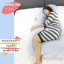 หมอนคนท้องรูปแบบ U-Shape สีฟ้า