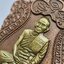 หลวงปู่นวล วัดหนองจอก เสมารุ่นแรก เสือคาบแก้ว 8 รอบ หลัง ยันต์พลัง หลวงปู่ทิม โค้ด 8 รอบ ยกหน้ากาก ซาติน AC2324