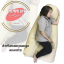 หมอนคนท้องรูปแบบ U-Shape สีน้ำตาล อัลมอนด์