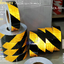 Reflective tape Yellow/Black เทปสะท้อนแสง สีเหลืองดำ ลายเฉียง-รวงผึ้ง หน้ากว้าง 2" ยาว 50 เมตร